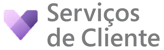 O logo de Serviços de Cliente