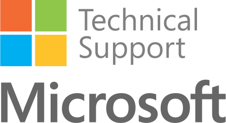 O logo do Microsoft Technical Support